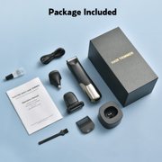 Body Hair Trimmer for Men,Manscape 3-in-1 Body Groomer Kit for Groin,IPX7 Waterproof Wet/Dry Electric Shaver Razor,Grooming for Face and Body,USB & Wireless Charging,Gifts for Men,Black