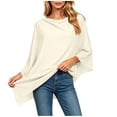 thumbnail image 2 of Umfun Women's Soft Draped Poncho Cape for Women - Lightweight Cozy Sheer Shawl Wrap with Flowing Silhouette for All-Season Everyday Wear, 2 of 8