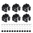 thumbnail image 1 of Soporte de Pared para Fregona y Escoba Unique Bargains 6 Piezas Acero Inoxidable 304 Negro, 1 of 5