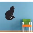thumbnail image 2 of Vinyl Home Bedroom Adhesive Black Cat Silhouette Decor Animal Shadow Claw Design Wall Decal - 22" x 35" Stick And Peel Kids Bedroom Living Room Art Pet Kitten Removable Wall Decoration Sticker, 2 of 2