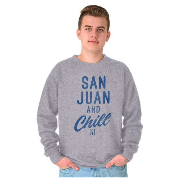 San Juan Puerto Rico Chill Vintage Sweatshirt for Men or Women Brisco Brands S