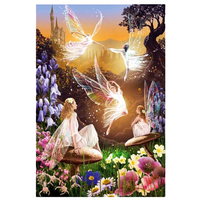 Pintura diamante 5D perfecl Bricolaje Decoración Dormitorio Angel elf