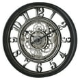 thumbnail image 2 of Better Homes & Gardens 20" Indoor Rustic Metal Arabic Moving Gear Analog Wall Clock, 2 of 7