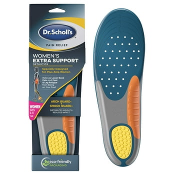 Dr. Scholl's Extra Support Pain  Orthotic Inserts for Women (6-11) Insoles Designed for Plus-Size