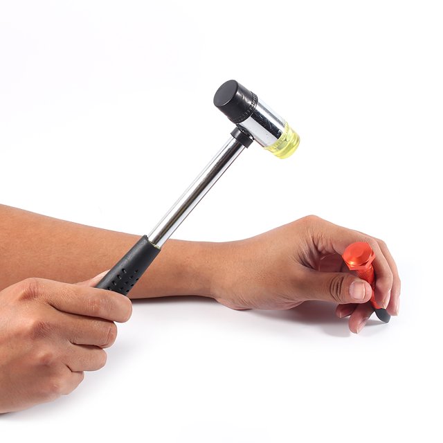 Akozon Dent Repair Kit, Paintless Dent Tools Dent Ding Hammer Heads Tap Down Kit Knockdown Tool Paintless Hail Removal Tool For Car Dent Removal Tool
