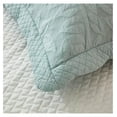 thumbnail image 5 of 3-Piece 100% Cotton Oversized Bedspread Lightweight Quilt Coverlet Embroidery Farmhouse Bedding Set T0 (Aruba Blue, Queen (100"x106")), 5 of 8