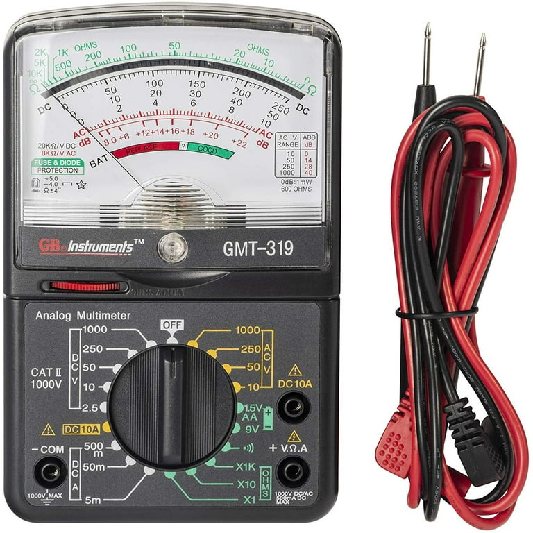 Gardner Bender GMT-319 Analog Multimeter, 7 Function, 19