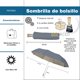 thumbnail image 2 of Sombrilla de Bolsillo con Sistema Manual y Filtro UV Color Gris, 2 of 7