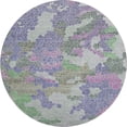 thumbnail image 2 of Addison Rugs Mayfield Premium Machine Washable Transitional Geometric Purple Round Rug, 8' x 8', 2 of 6