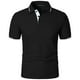 thumbnail image 4 of pstuiky camisetas camisas para hombre, Camisa de manga corta con cuello vuelto, versátil, de color liso y estilo informal para hombre camisas casuales para hombre xl, 4 of 5
