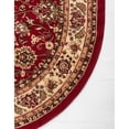 thumbnail image 5 of Unique Loom Sialk Hill Collection Area Rug - Washington (5' 3" x 8' Oval Burgundy/Cream) Floral Traditional Perfect For Living Room Bed Room Dining Room Office, 5 of 10