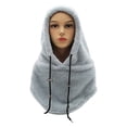 thumbnail image 3 of YAOBAMM Windproof Balaclava Unisex Winter Cycling Hood Balaclava Drawstring Adjustable Thick Soft Plush Windproof Heat Retention Face Ear Neck Protection, 3 of 6
