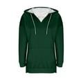 thumbnail image 6 of Oversized Half Zip Hoodies for Women, V Neck Womens Sweatshirts, Fall Pullover Winter Outfits, 6 of 7