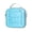Diamond patterned blue, variant on Diamond Texture Music Player Protective Case, Water Resistant Travel Storage Organizer with Strap, Scratch Resistant Hard Shell with Card Pockets, Premium Carrying Pouch for Audio Device (Blue)