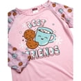 thumbnail image 4 of Angel Face Girls Pajama Set Soft Plush Fleece Sleep Shirt & Pajama Pants Sleepwear Set 4 Piece, 4 of 7