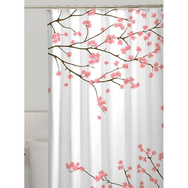 Cherry Blossoms Fabric Shower Curtain, Beachy Shower Curtains Bealls
