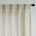 thumbnail image 2 of Everyday Celebration Linen Bliss Pinch Room Darkening Pleated Panel W/Back tabs,75x84"(2pcs) Natural, 2 of 8