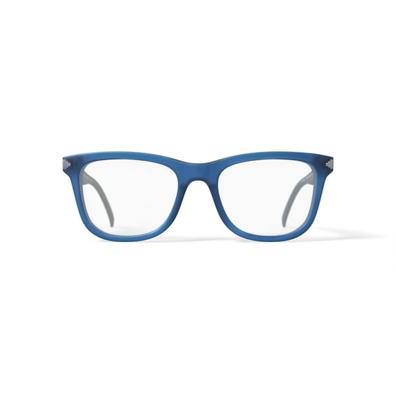 Karun Women's Zorro Square Prescription Eyeglasses with Case, Blue