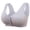 Gray, variant on Gymayou Women Front Closure Tank Bra Sports Bra Wirefree Plus Size Seamless Comfort Bralette Padded Yoga Sleep Workout Bras Beige L