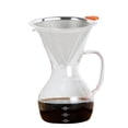 thumbnail image 3 of Injueey Gotero de café con cono TureClos con soporte Filtro de café reutilizable de doble cubierta de acero inoxidable Juegos de servir café y té Injueey HA2424-00B, 3 of 6