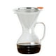 thumbnail image 5 of Yuarrent Gotero de café con cono TureClos con soporte Filtro de café reutilizable de doble cubierta de acero inoxidable Juegos de servir café y té Yuarrent HA2424-00B, 5 of 6