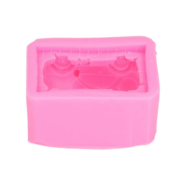 Molde de silicona tridimensional con forma de coche, hecho a mano, para jabón, chocolate, fondant y pastel.