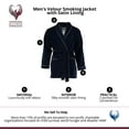 thumbnail image 5 of Ascentix  Velour Smoking Jacket with Satin Lining (Men), 5 of 5