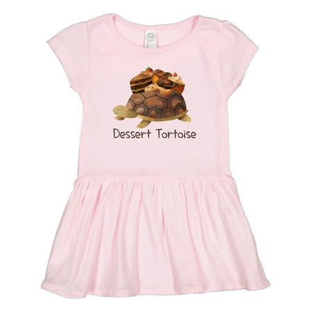 

Inktastic Dessert Tortoise Gift Toddler Girl Dress