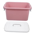 thumbnail image 5 of HINTRMENT Plastic Craft Organizer Box with Lid Pink Storage Container for Household Items, 5 of 8