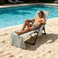 thumbnail image 7 of Btomtd Portable Beach Towels for Beach Chair, Solid Color Oversized Beach Towel for Travel, Bath Towels for Outdoor Use, Size 84.7" x 29.5", Gray, 7 of 7