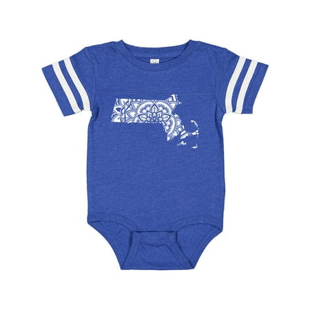 

Inktastic Massachusetts Silhouette Mandala Gift Baby Boy or Baby Girl Bodysuit