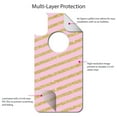 thumbnail image 4 of DistinctInk Custom SKIN / DECAL compatible with OtterBox Commuter for iPhone XS MAX (6.5" Screen) - Pink & Gold Print - Diagonal Stripes Pattern, 4 of 5