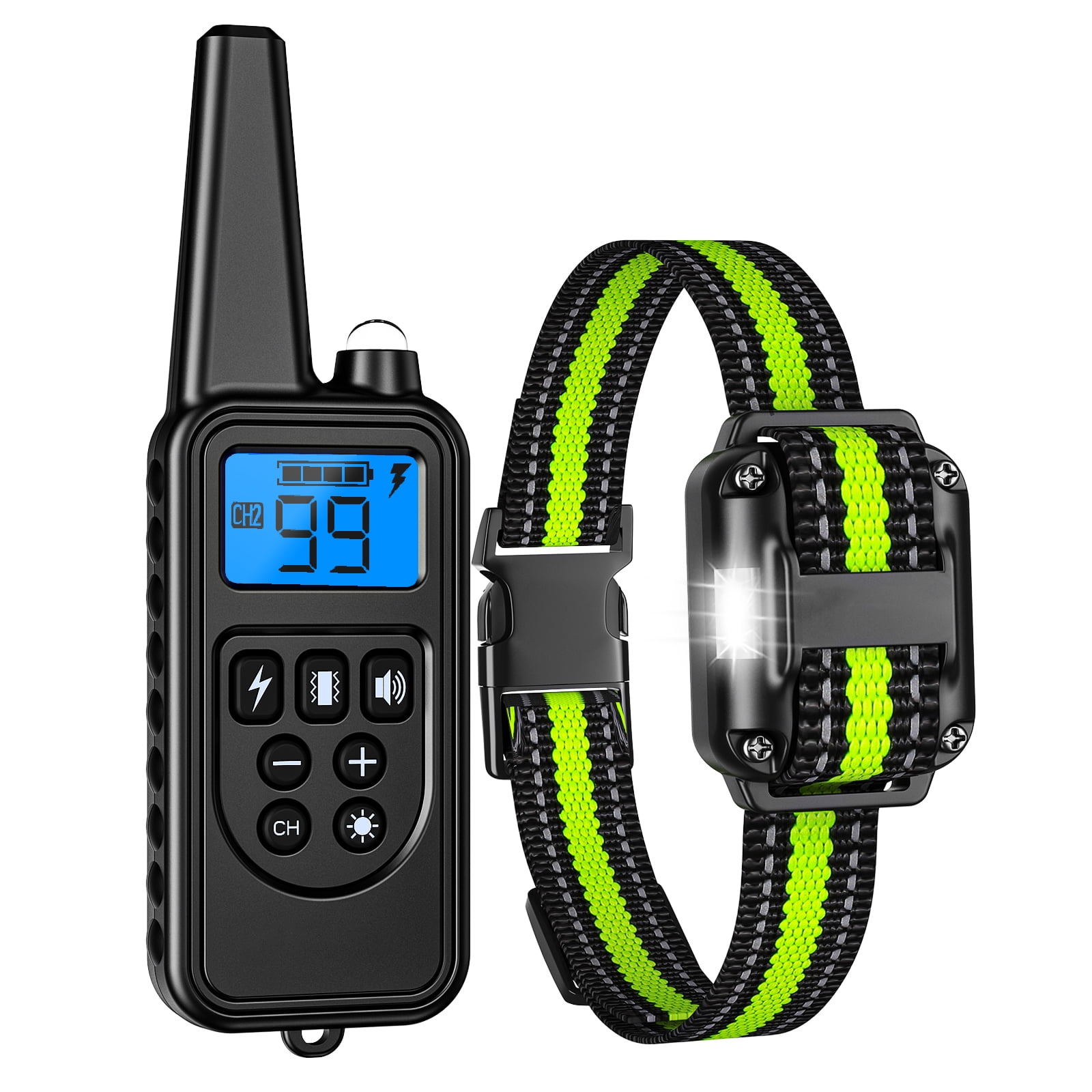 Motel Løfte alkove Dog Training Collars, Dog Shock Collar with Remote 880yards, 3 Modes Beep  Vibration Shock, IPX7 Waterproof, LED Light, USB Charging, Perfect for  Training Small Medium Large Dogs - Walmart.com