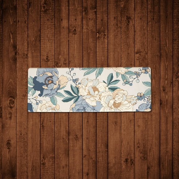 Kitchen Mat Cushioned Anti-Fatigue Kitchen Rug Waterproof Non-Slip Heavy Duty 17.7x47inch