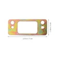 thumbnail image 2 of 1 Set Deadbolt Reinforcement Plate Guide Plates Metal Door Guide Plates for Wood Door, 2 of 5