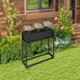 thumbnail image 4 of 28*8*28in Plant Stand Wooden Raised Garden Bed Kit Outdoor Planter Box for Grow Vegetable,Flower,Herb, 4 of 15