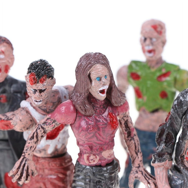 MageCrux 6 Pcs Walking Corpses Model Terror Zombies Kids Children Action  Figure Toys Doll
