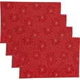 thumbnail image 2 of Saro Lifestyle Poinsettia Design Placemat (Set of 4), 2 of 4