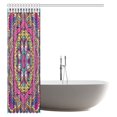 thumbnail image 2 of MYPOP Mandala Decor Shower Curtain, Ethnic Indian Mandala Pattern Boho Home Decor Floral Nature Theme Bathroom Shower Curtain Set with Hooks, 60 X 72 Inches, 2 of 2