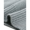 thumbnail image 5 of INSPIRE CHIC Women Pullover Sweaters Long Sleeve Mock Neck Loose Oversized Casual Sweater Tops 2025 L Grey, 5 of 6