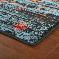 thumbnail image 3 of LR Home  Fusion Distressed Geometric Blue/ Black Olefin Rug - 3' x 5', 3 of 9