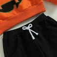 thumbnail image 5 of Newborn Toddler Baby Girl Boy Halloween Outfit Hooded Skeleton Pumpkin Sweatshirt Tops Pants Clothes Set 0-12Months, 5 of 10