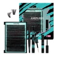 thumbnail image 1 of Kit de racimos de pestañas AMZGIRL LASH 320 piezas 80D DIY con adhesivo y removedor, 1 of 8