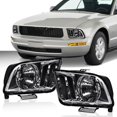 thumbnail image 3 of PIT66 Left+Right Pair Replacement Headlights Headlamp Fit For 2005-2009 Ford Mustang (Bulbs not included), 3 of 9