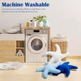 thumbnail image 4 of Juego de almohadas Marble Empire Starfish de 3 piezas, azul, blanco y azul marino, 50 cm, 4 of 7