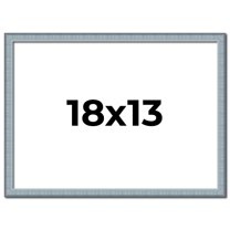 18x13 Frame Blue Scuffed Farm Board Solid Wood Picture Frame Width 0.75 Inches | Interior Depth 0.5