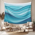 thumbnail image 2 of Turquoise Striped Large Tapestry for Bedroom Wall Hanging Tapestry,Modern Abstract Art Wave Moire Gradient Ceiling Backdrop Tapestries Poster Blanket Wall Decor for Teens Room Living Room 85" x 90", 2 of 8
