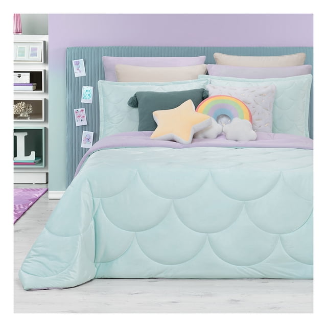 Edredón Matrimonial Jumbo + Fundas de Almohada | Cobertor Invernal Luxus Esquimal, Sirena