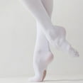 thumbnail image 2 of Raindrops Women's Breathable White Tights, 2 Pairs - Comfortable Stretchy Leggings for Everyday Wear, 2 of 8