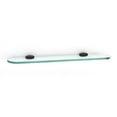 thumbnail image 3 of Alno Royale Series 18" Glass Shelf with Brackets - Polished Chrome, 3 of 5